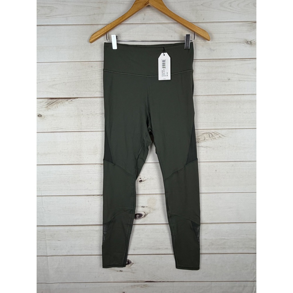 Universal Standard Leggings Women 2XS Green Game Geo Mesh Athletic Yoga